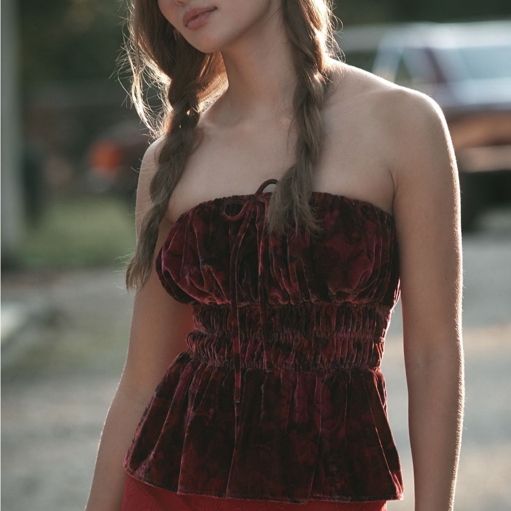 Anthropologie The Somerset Strapless Top